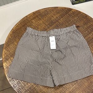 ASOS Checkered Brown Women Shorts